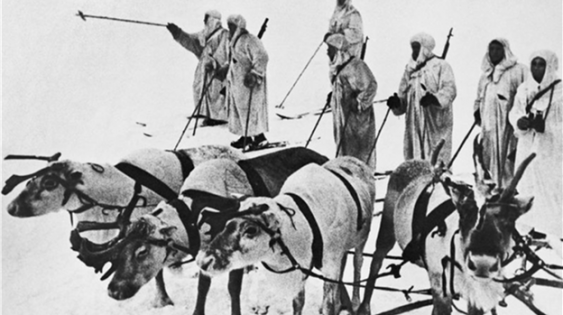 1941-1944 – Оборона Заполярья. Оленно-лыжный батальон.